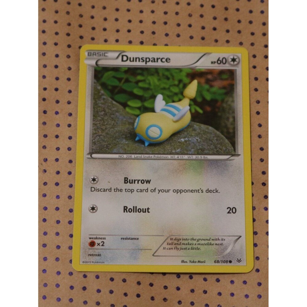 Dunsparce 68/108 Pokemon Card (2015)